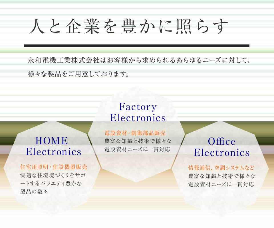 人と企業を豊かに照らす